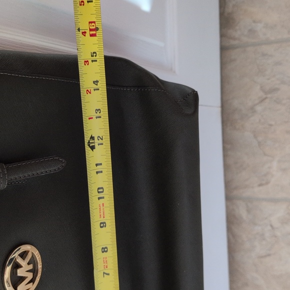 Michael Kors Jet Set Dark Olive Green Tote Bag Purse Carryall - Picture 15 of 17